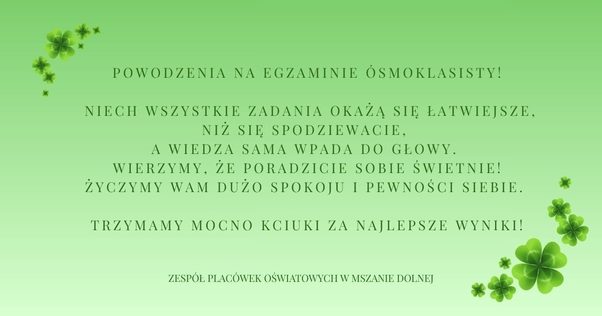 powodzenia